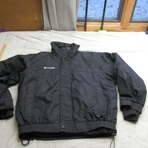 Columbia Jacket Men Medium Black Insulated Waterproof Removable Fleece Line 3in1